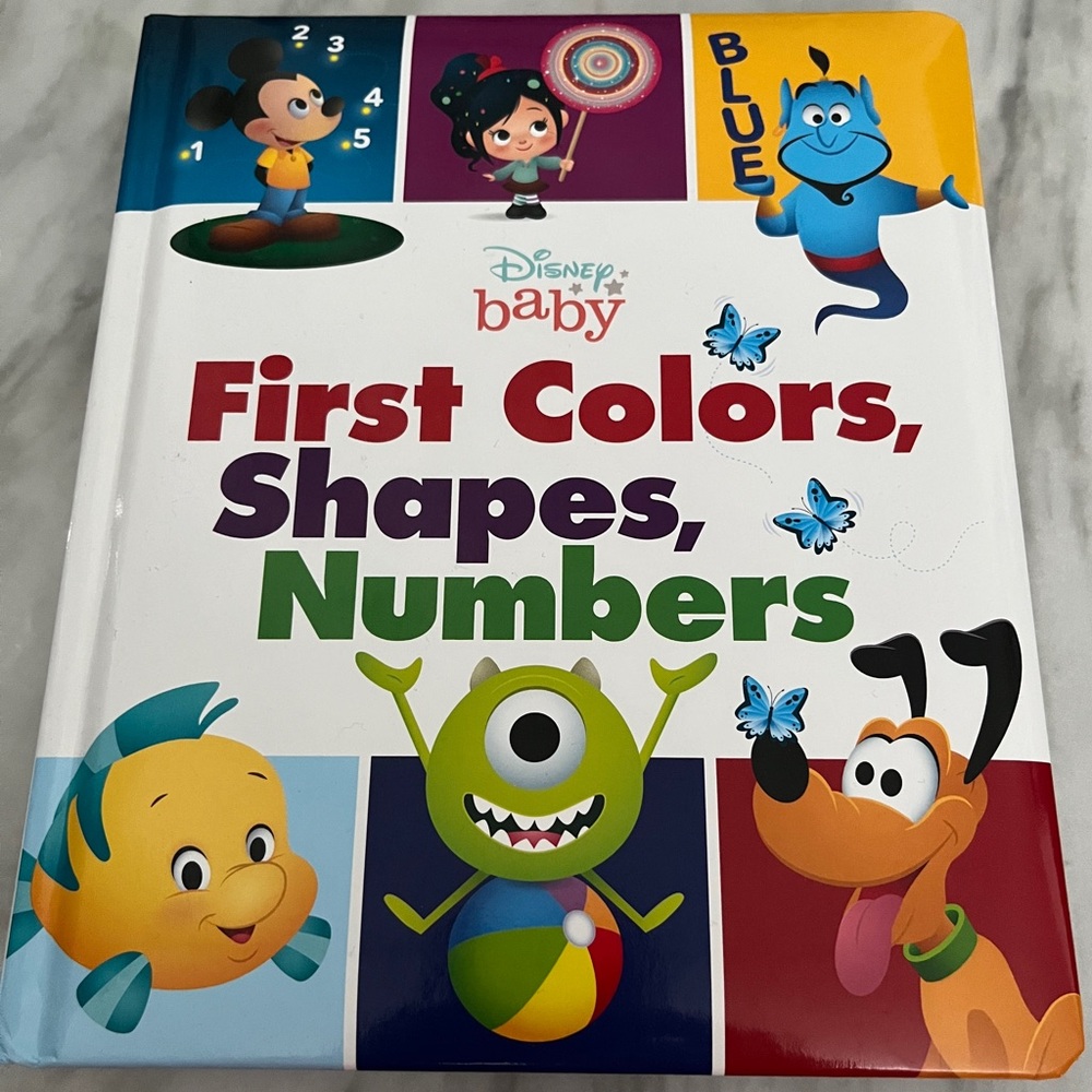 🆕DISNEY Baby First Colors Shapes Numbers Book
